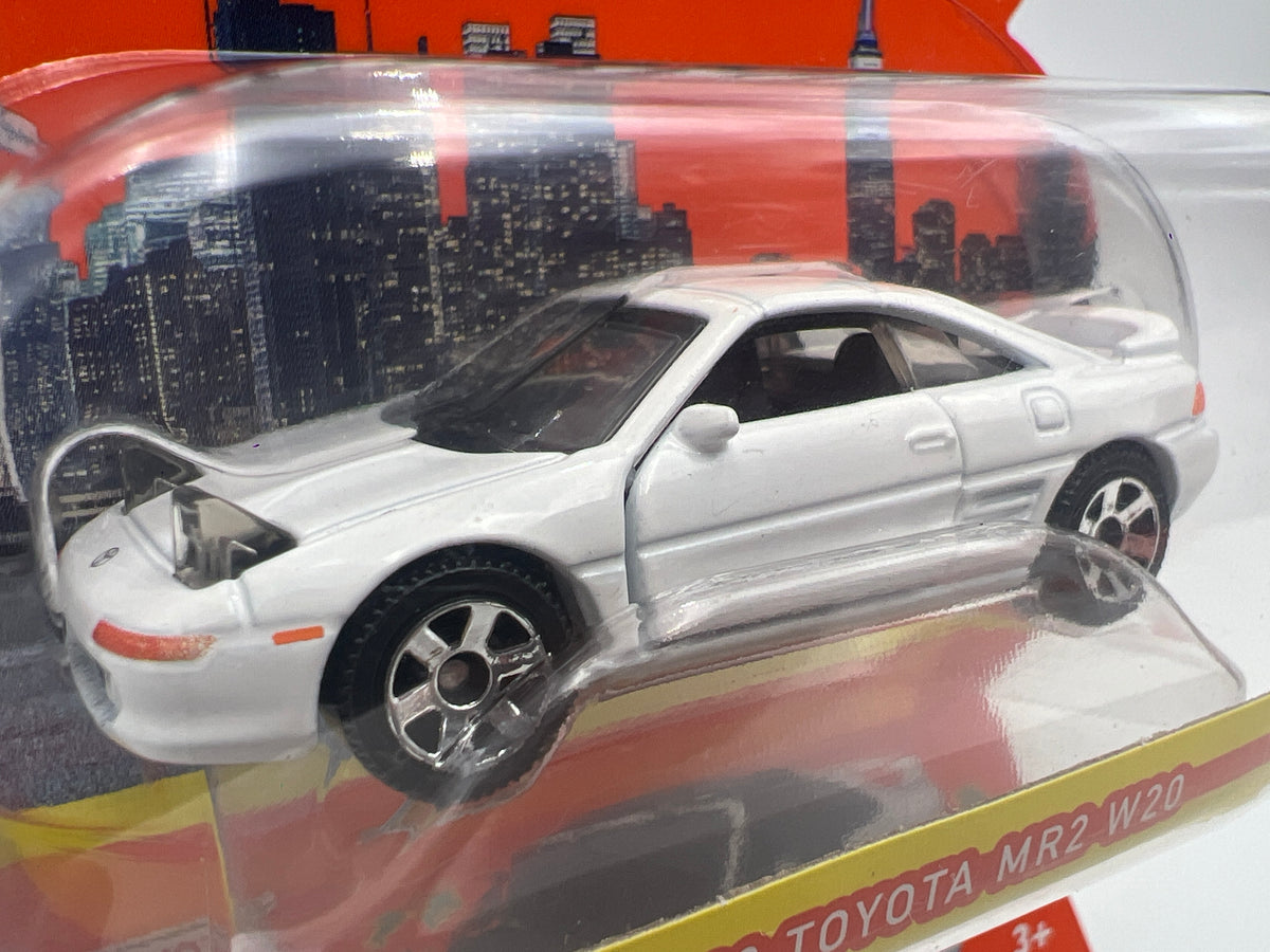 Matchbox Moving Parts #47 1990 Toyota MR2 W20 White LHD Lights Up