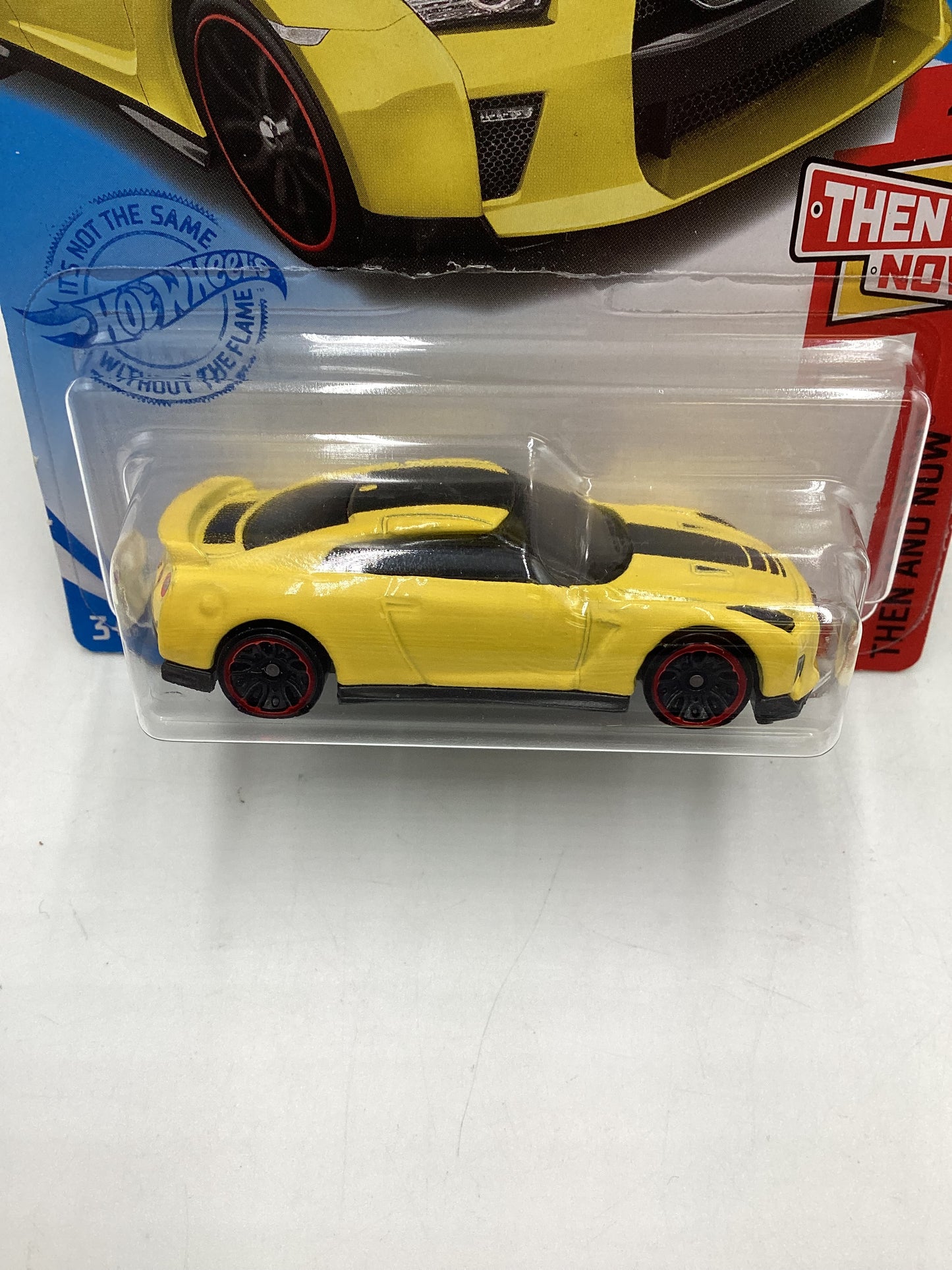 2021 Hot wheels Then and Now #79 17 Nissan GT-R (R35) Yellow 81D