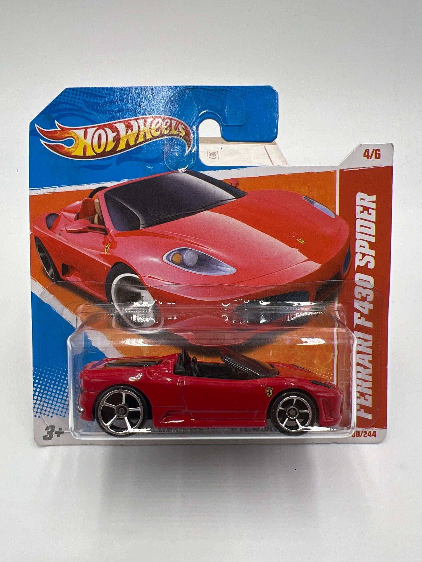 2011 Hot Wheels Thrill Racers Highway #190 Ferrari F430 Spider Red Short Card W/Protector SR