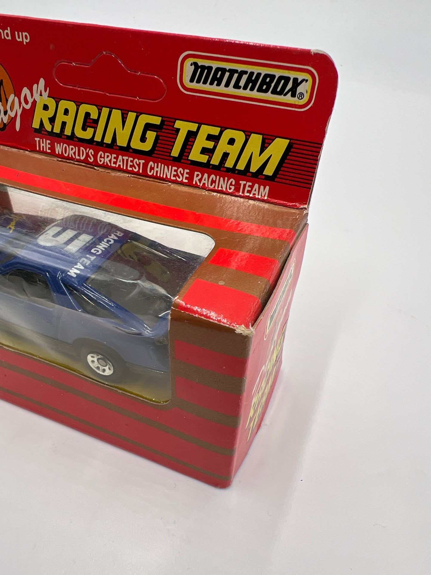 Matchbox Dragon Racing Team Unpunched 1984 Dodge Daytona Turbo Z #5 Goat Blue