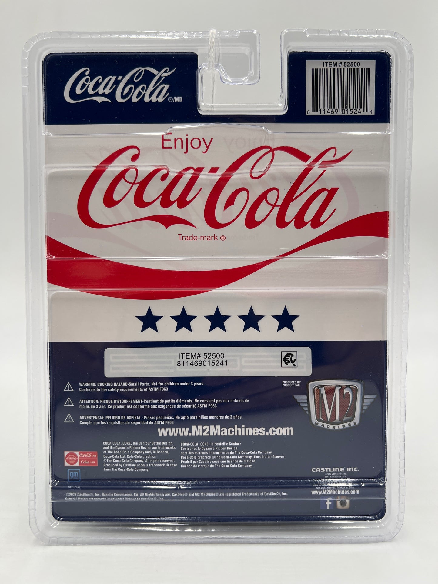M2 Machines Coca Cola CHASE 1992 Chevrolet C1500 SS 454 Blue/White A31