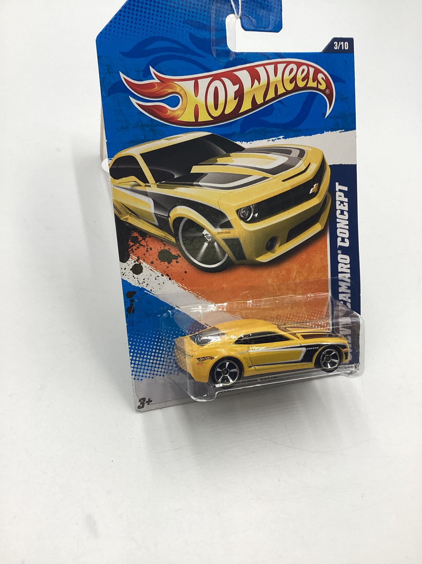 2011 Hot Wheels Nightburner #113 Chevy Camaro Concept Yellow Kmart Exclusive