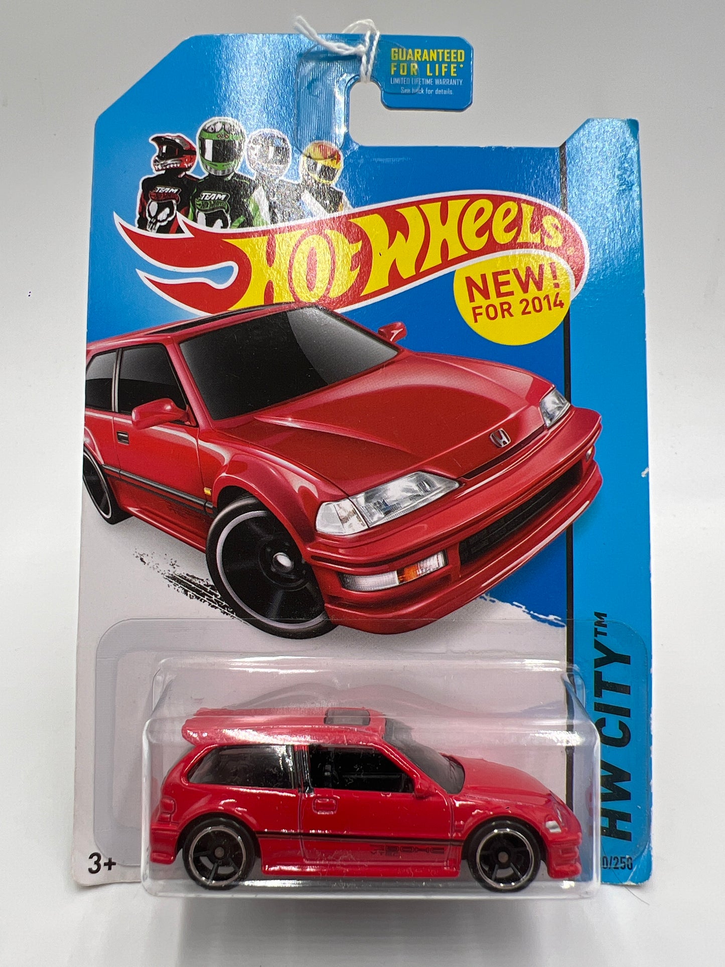 2014 Hot Wheels City #30 1990 Honda Civic EF Red