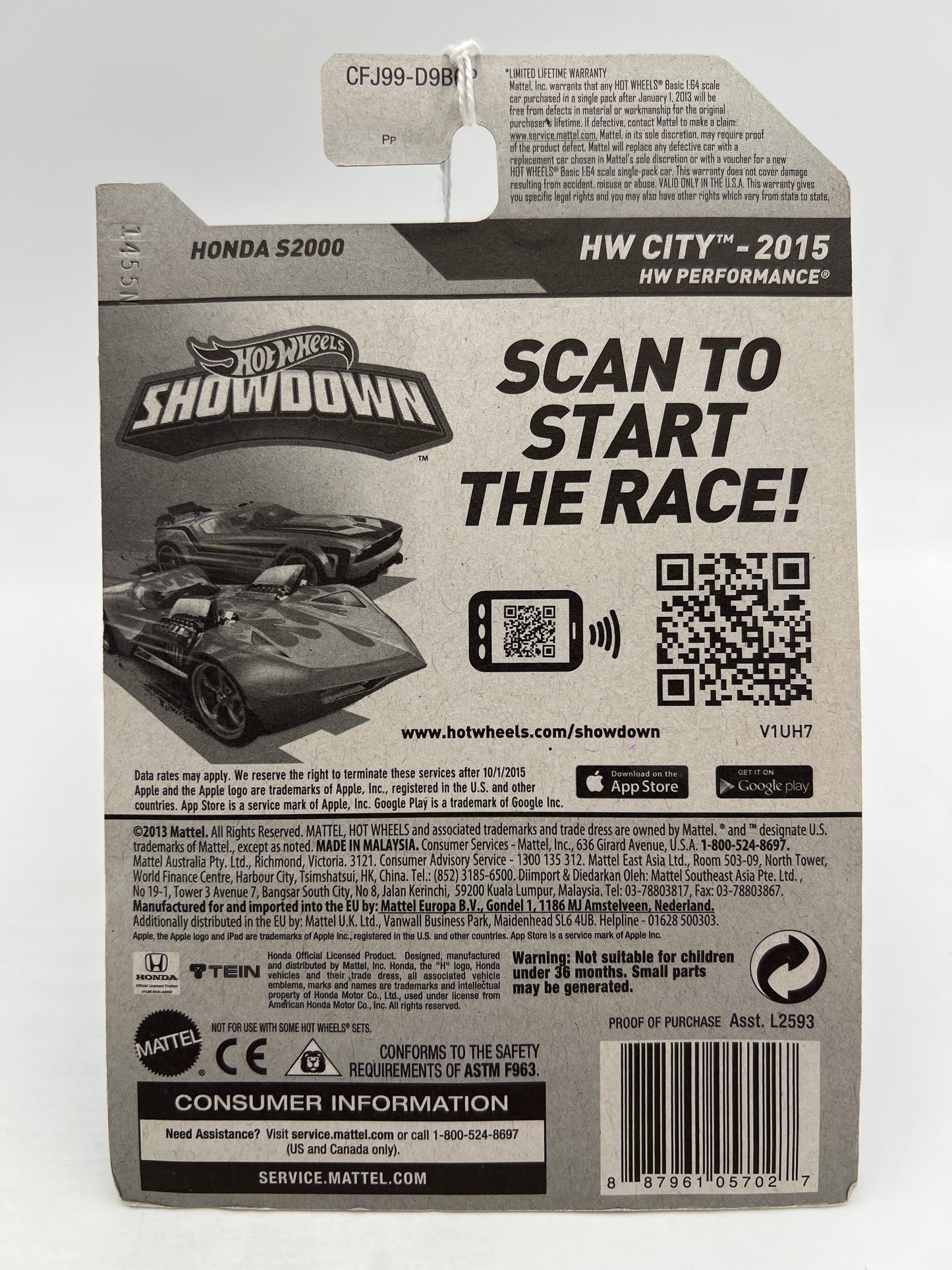 2015 Hot Wheels Kmart Exclusive #17 Honda S2000 TEIN Gray