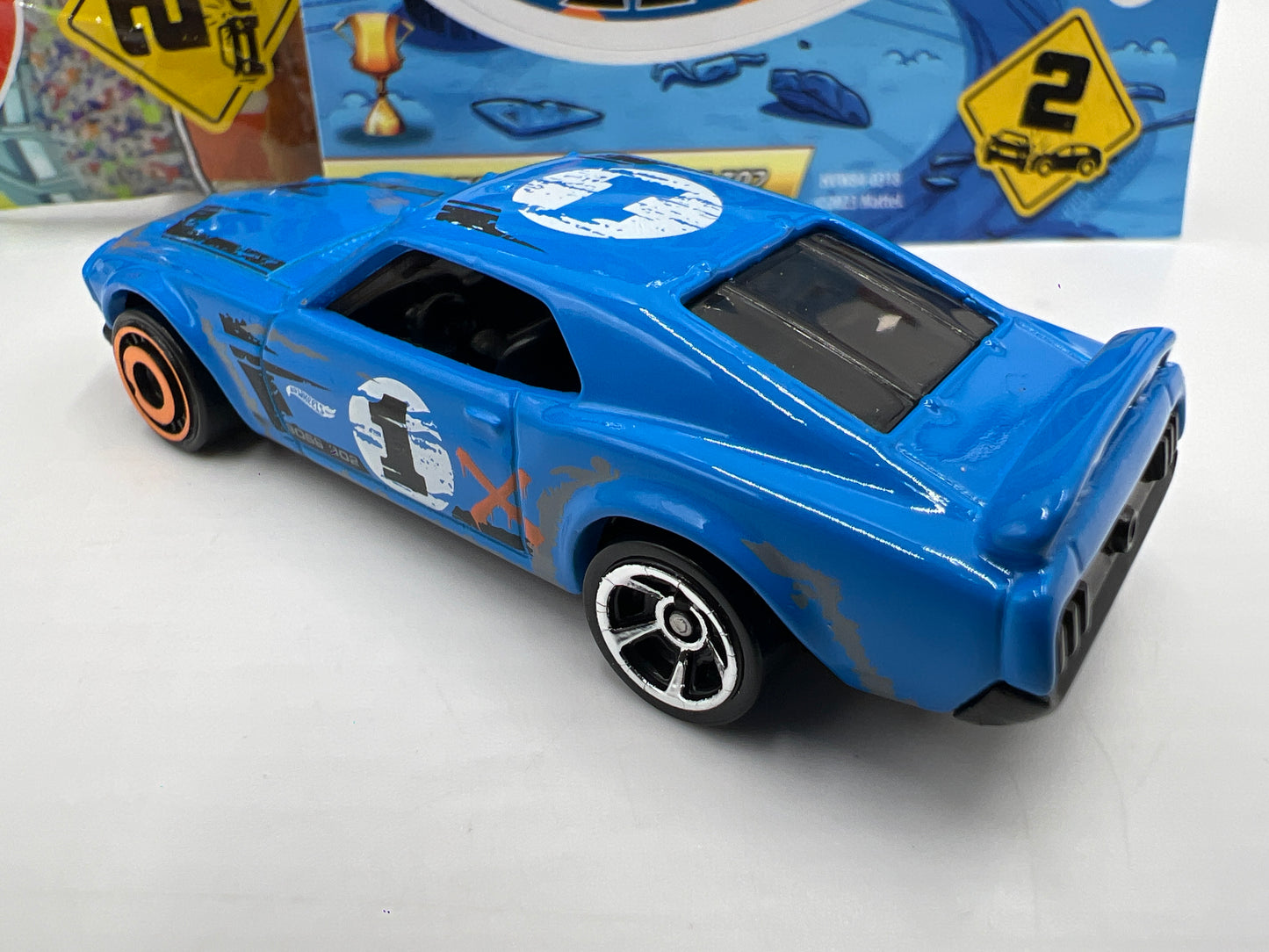 2024 Hot Wheels Mystery Models Series 2 #1 CHASE 69 Ford Mustang Boss 302 Blue