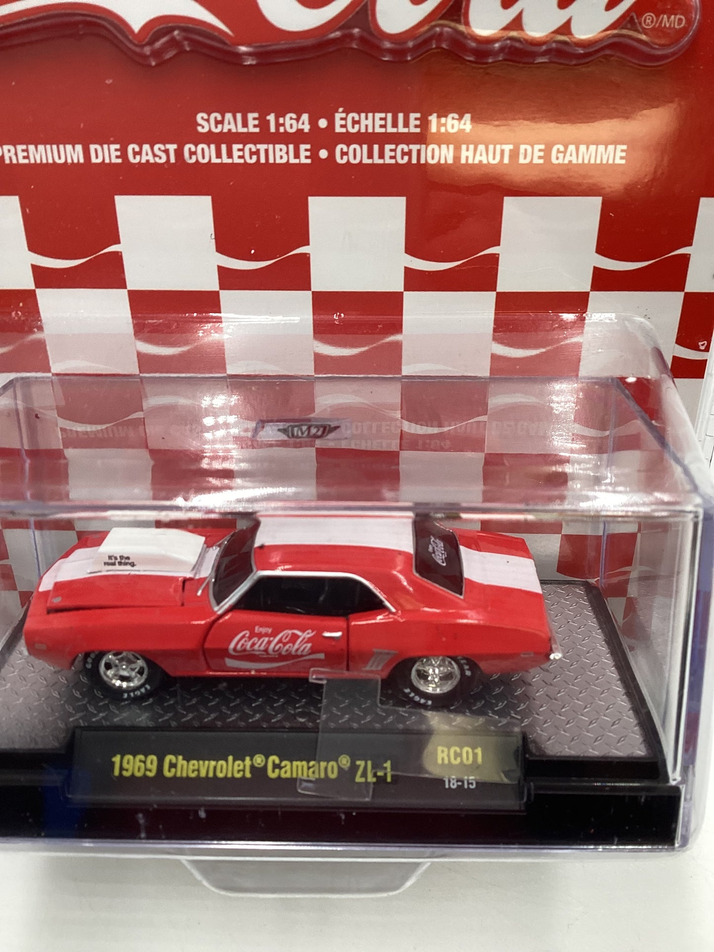 M2 Machines Coca Cola 1969 Chevrolet Camaro ZL-1 Red RC01 200C