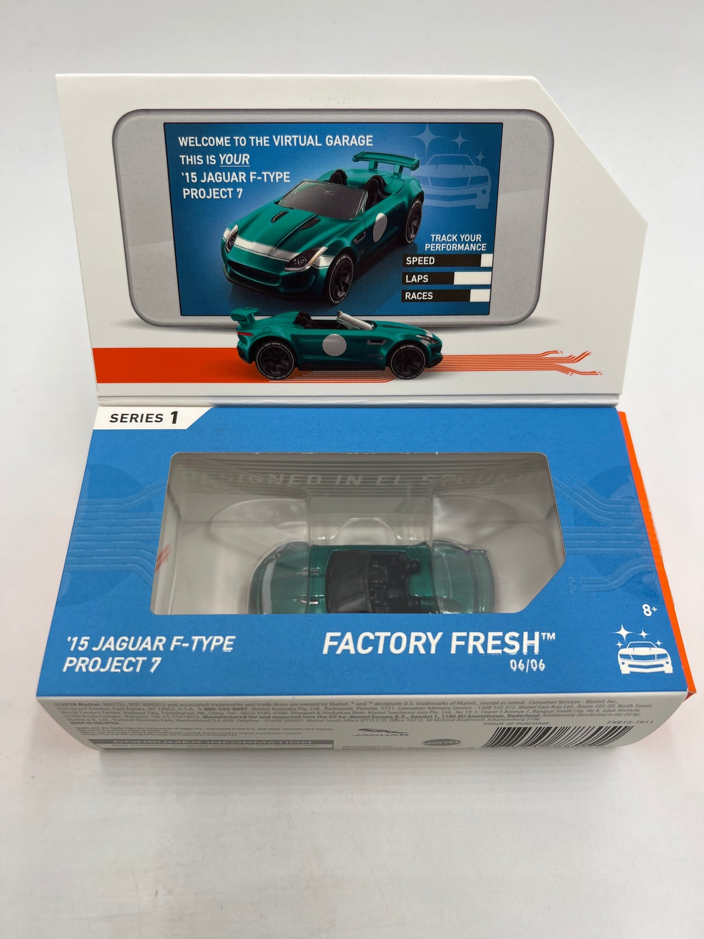 Hot Wheels iD Factory Fresh Series 1 #6 15 Jaguar F-Type Project 7
