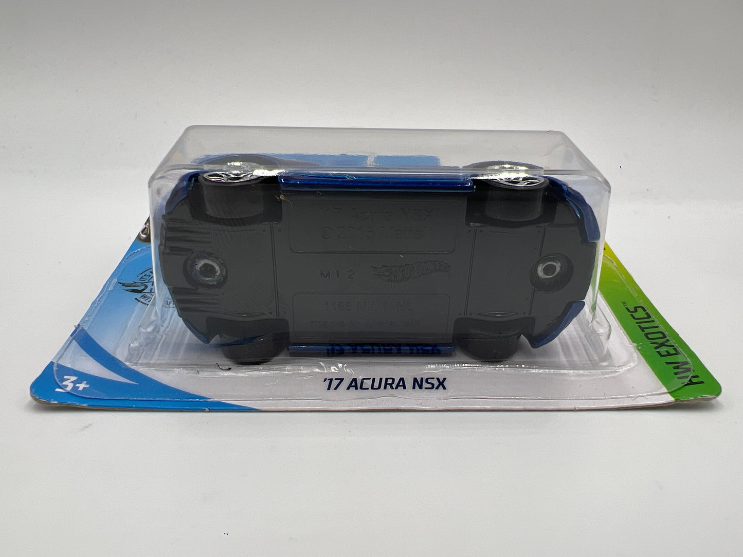 2019 Hot Wheels Exotics #199 17 Acura NSX Blue Short Card 103A