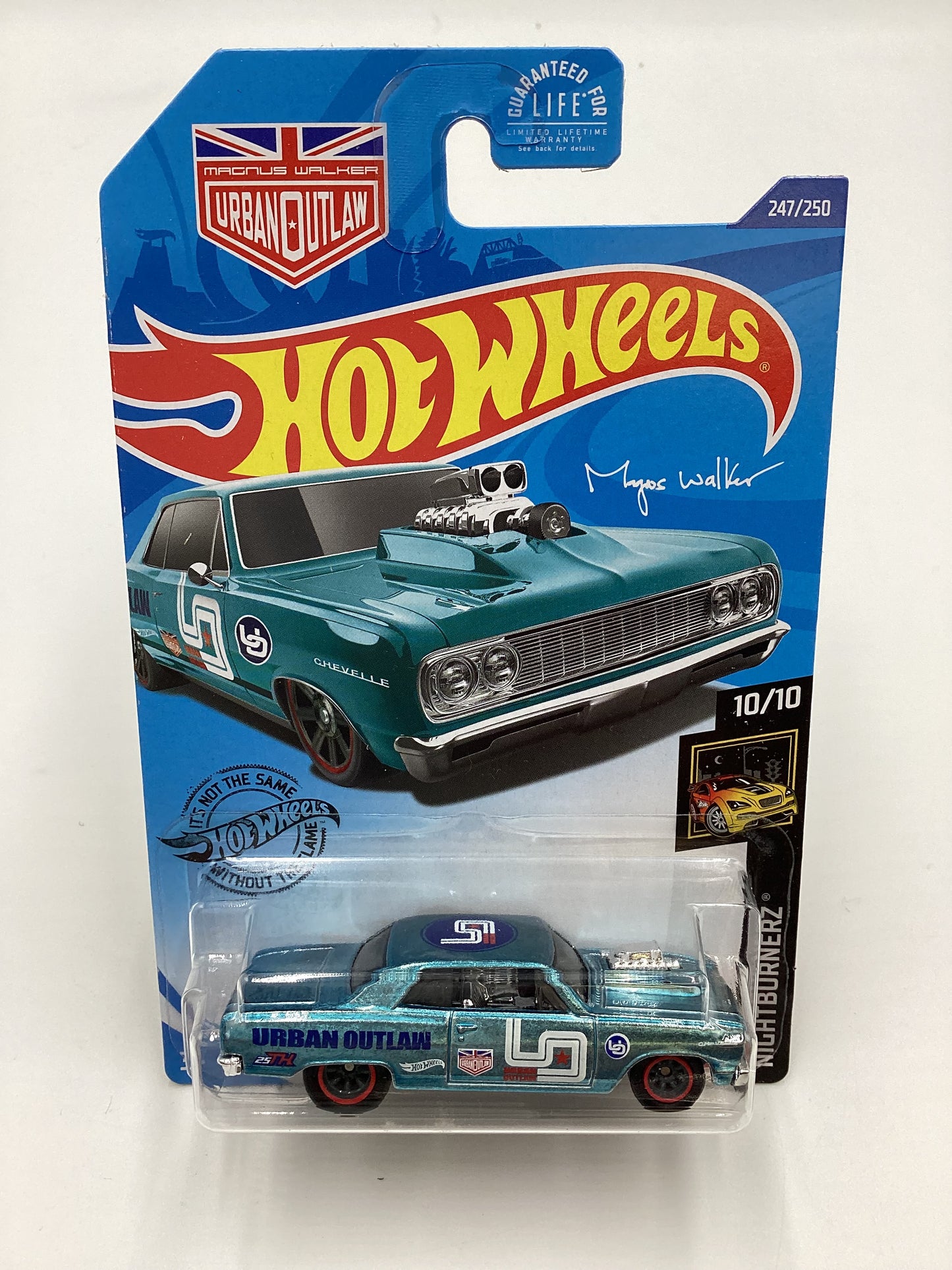 2020 Hot Wheels Super Treasure Hunt #247 64 Chevy Chevelle SS Light Blue W/Protector