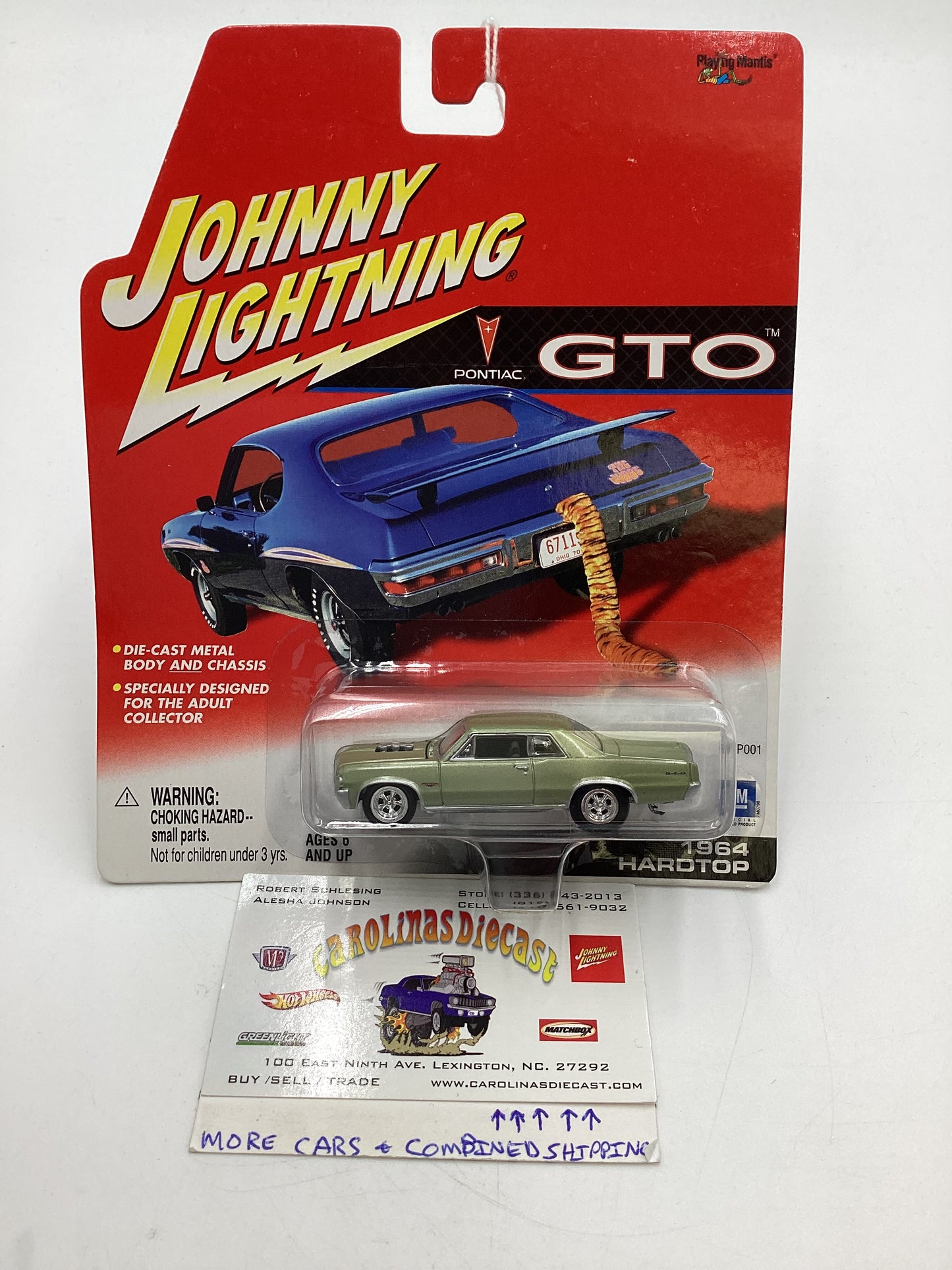 Johnny Lightning Pontiac GTO 1964 Hardtop Green 185C