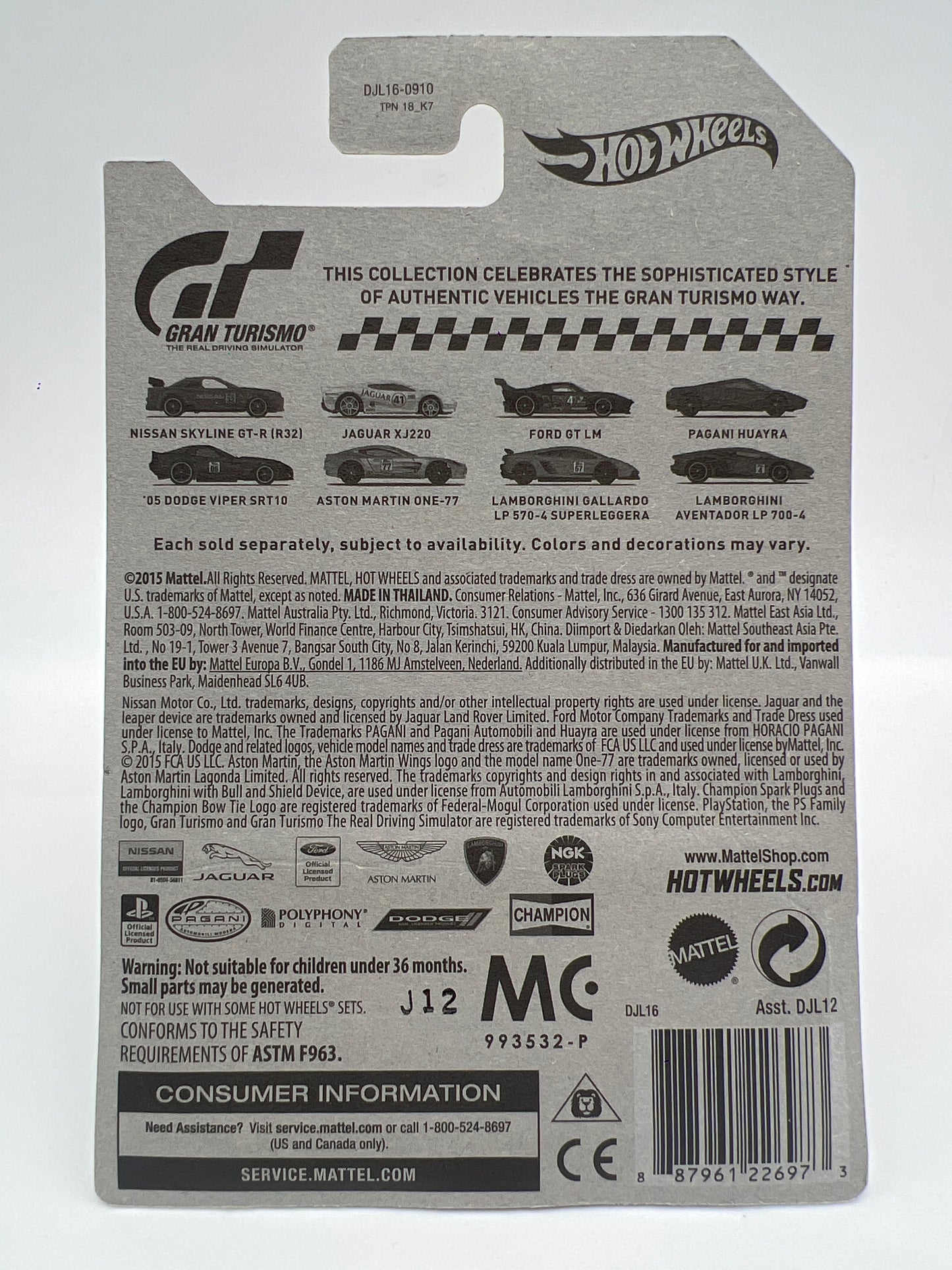 Hot Wheels Gran Turismo #4 Pagani Huayra Blue 160D