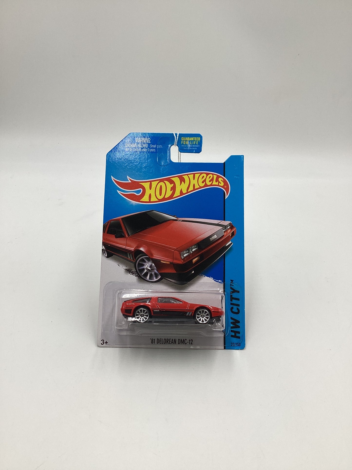 2014 Hot Wheels HW City #33 Red 81 Delorean DMC-12 60B