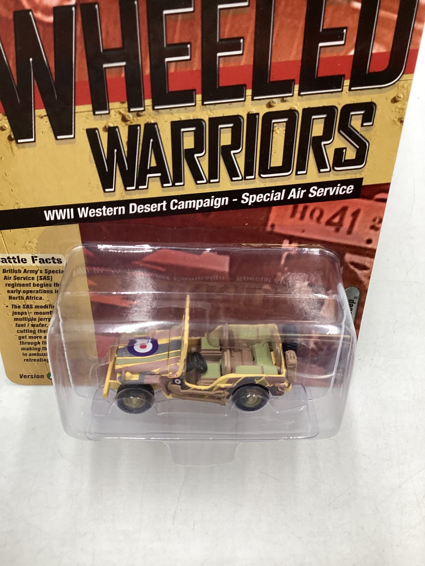 Johnny Lightning Wheeled Warriors WWII Willy’s MB Jeep 219B