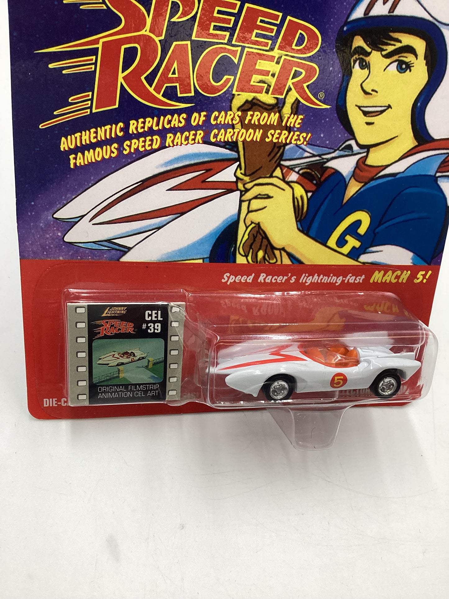 Johnny Lightning Speed Racer CEL #39 Speed Racer Mach 5 White 186B