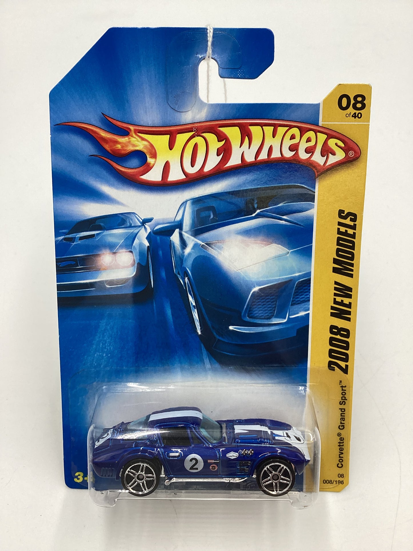 2008 Hot Wheels New Models #8 Corvette Grand Sport Blue 8D