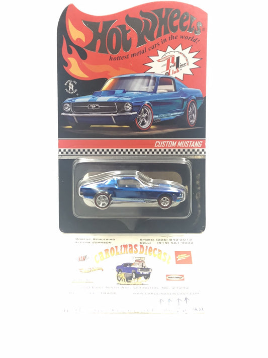 Hot wheels redline club Custom Mustang 11486/12500 with protector