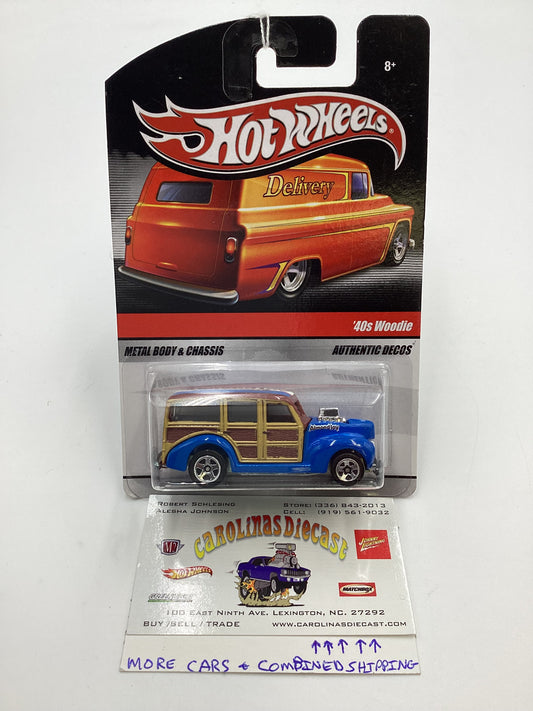 Hot Wheels Delivery Almond Joy 40 Woodie Blue (SR