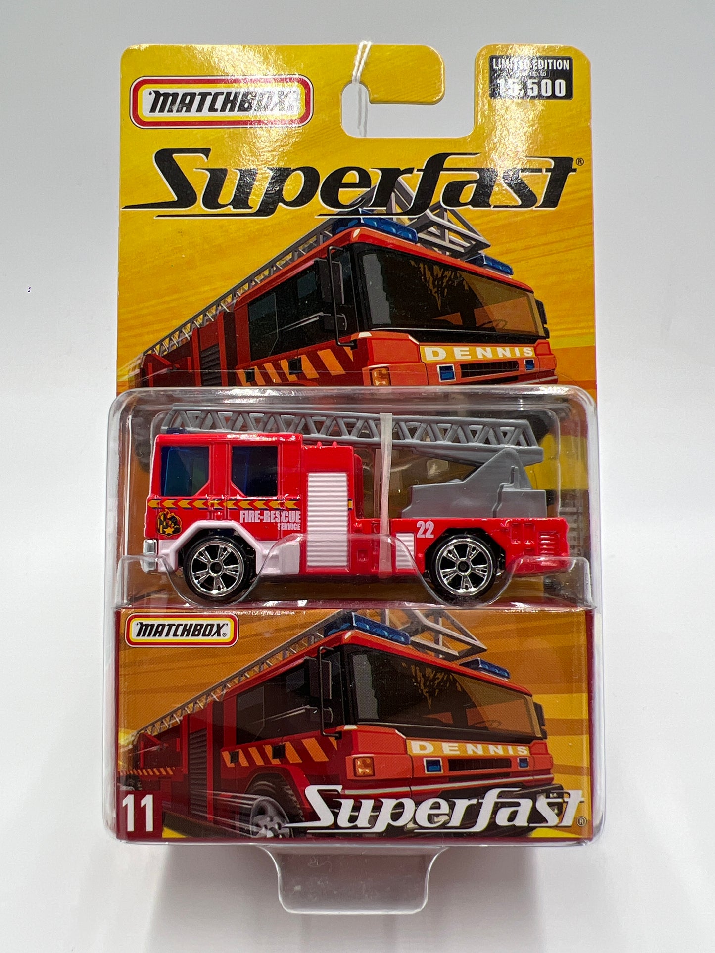 Matchbox Superfast #11 Dennis Sabre Fire Truck Red 169i