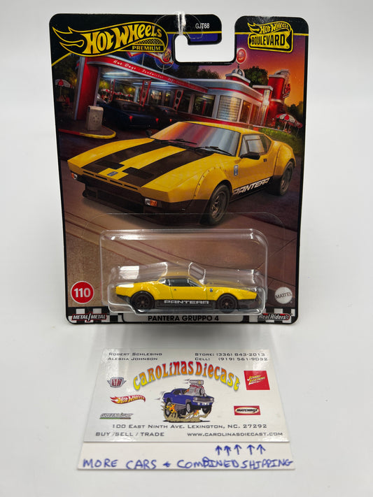 2024 Hot Wheels Boulevard #110 De Tomaso Pantera Gruppo 4 Yellow 263F