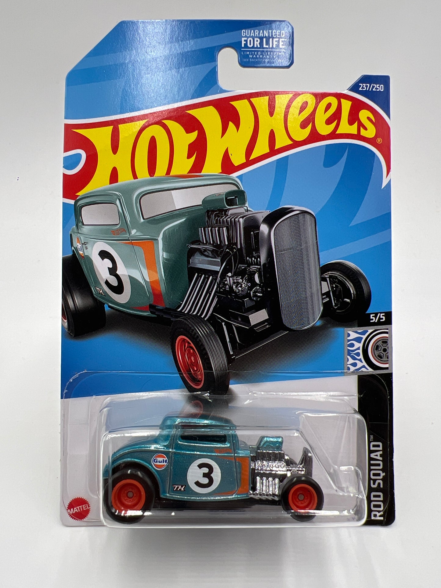 2022 Hot Wheels Super Treasure Hunt #237 32 Ford Gulf Blue W/Protector
