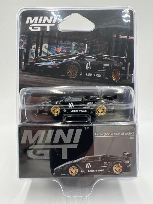 Mini GT #1081 Lamborghini Countach LB-Works Black 234C