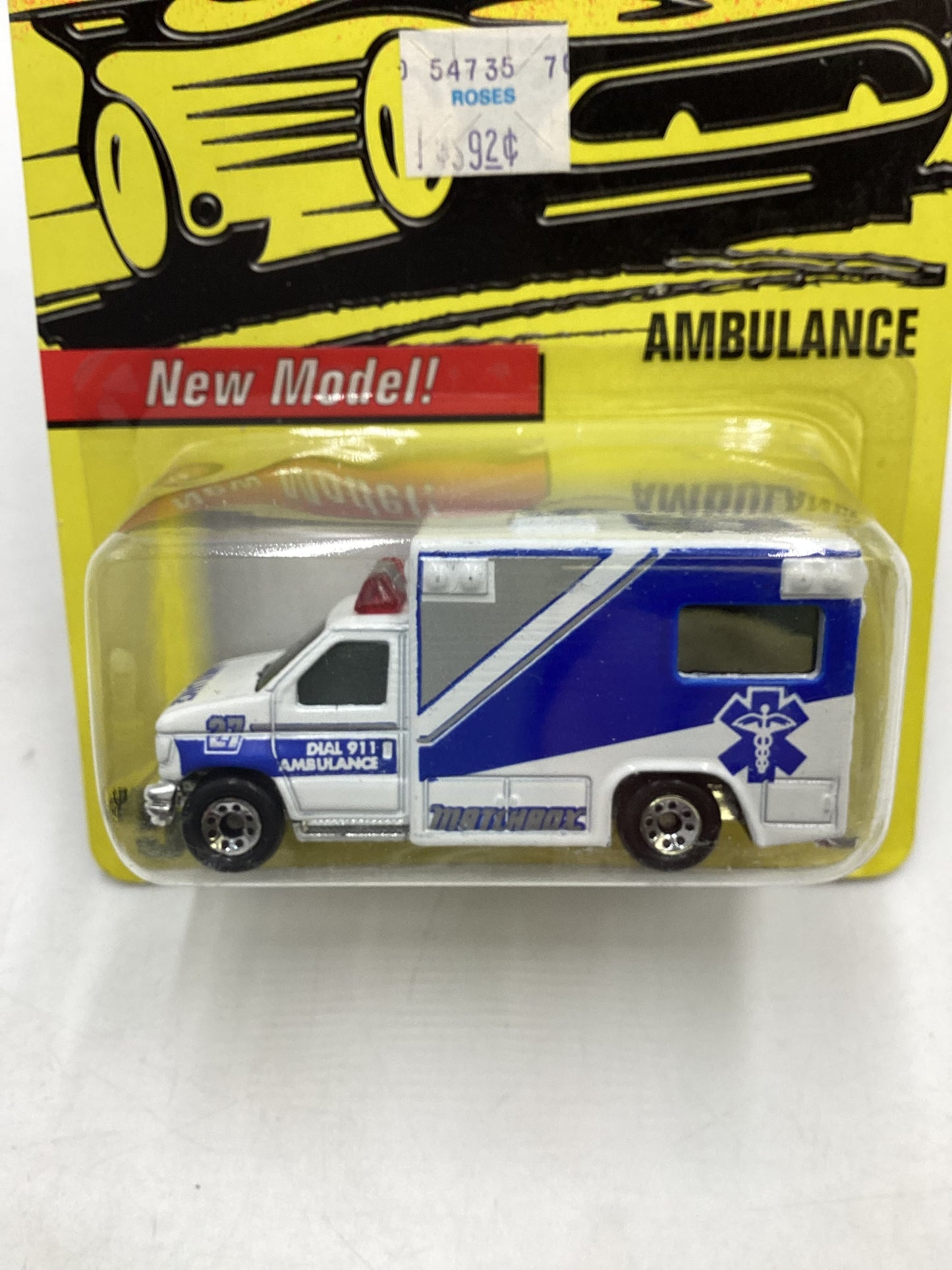 Matchbox #51 Ambulance *Cracked Blister 206B