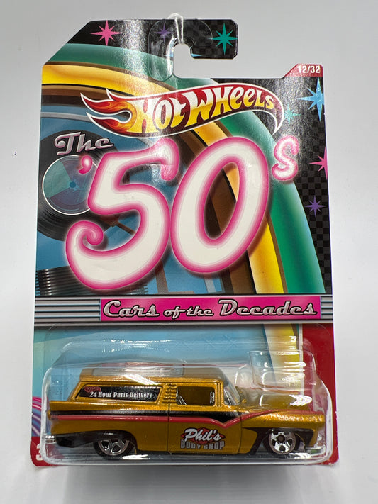 Hot Wheels Cars of the Decades The 50s #12 8 Crate Chevy Gold 164C