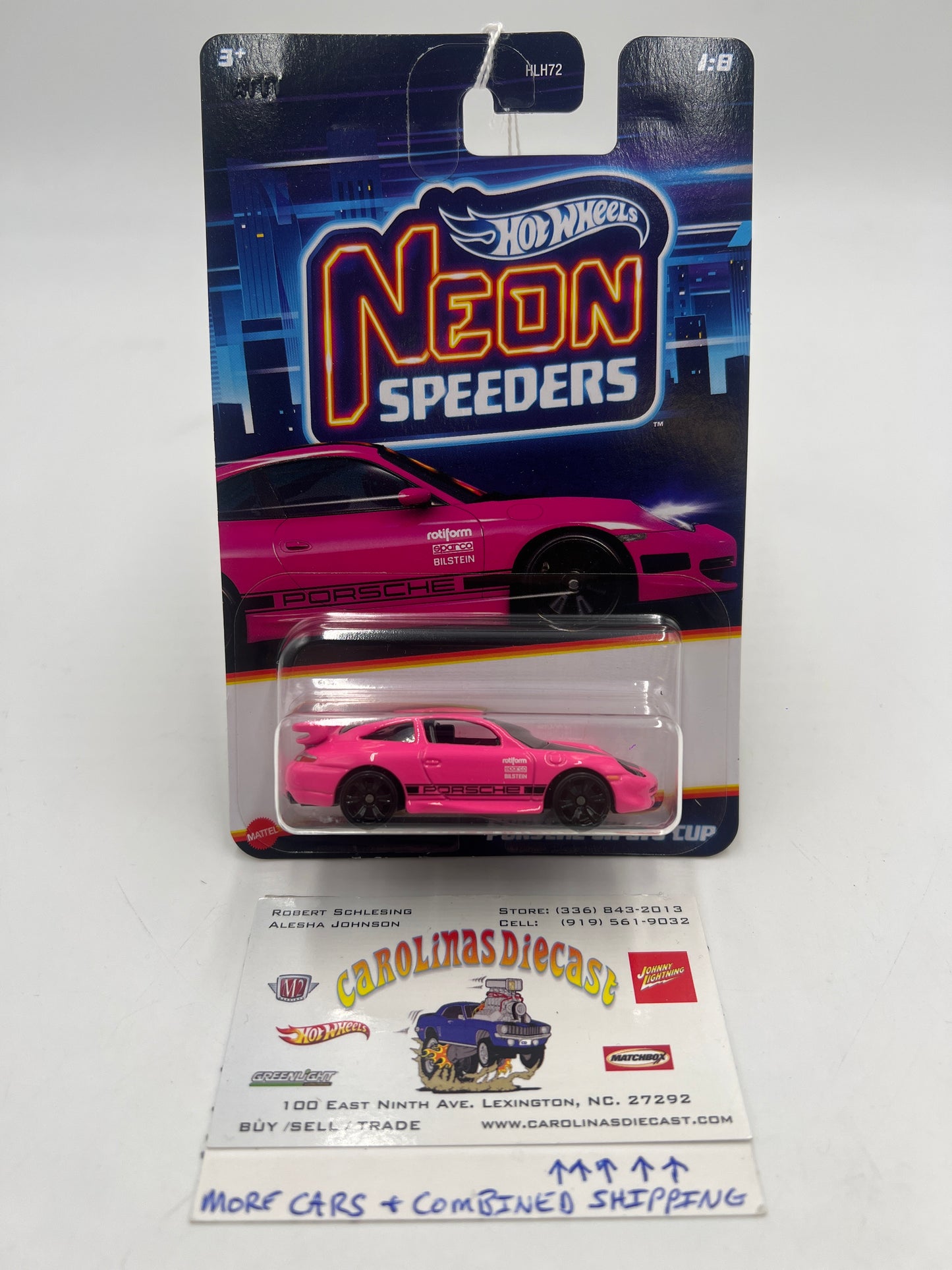 2024 Hot Wheels Neon Speeders 1/8 Porsche 911 GT3 Cup 160O