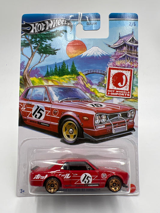 2024 Hot Wheels J-Imports #2 Nissan Skyline HT 2000GT-X Red