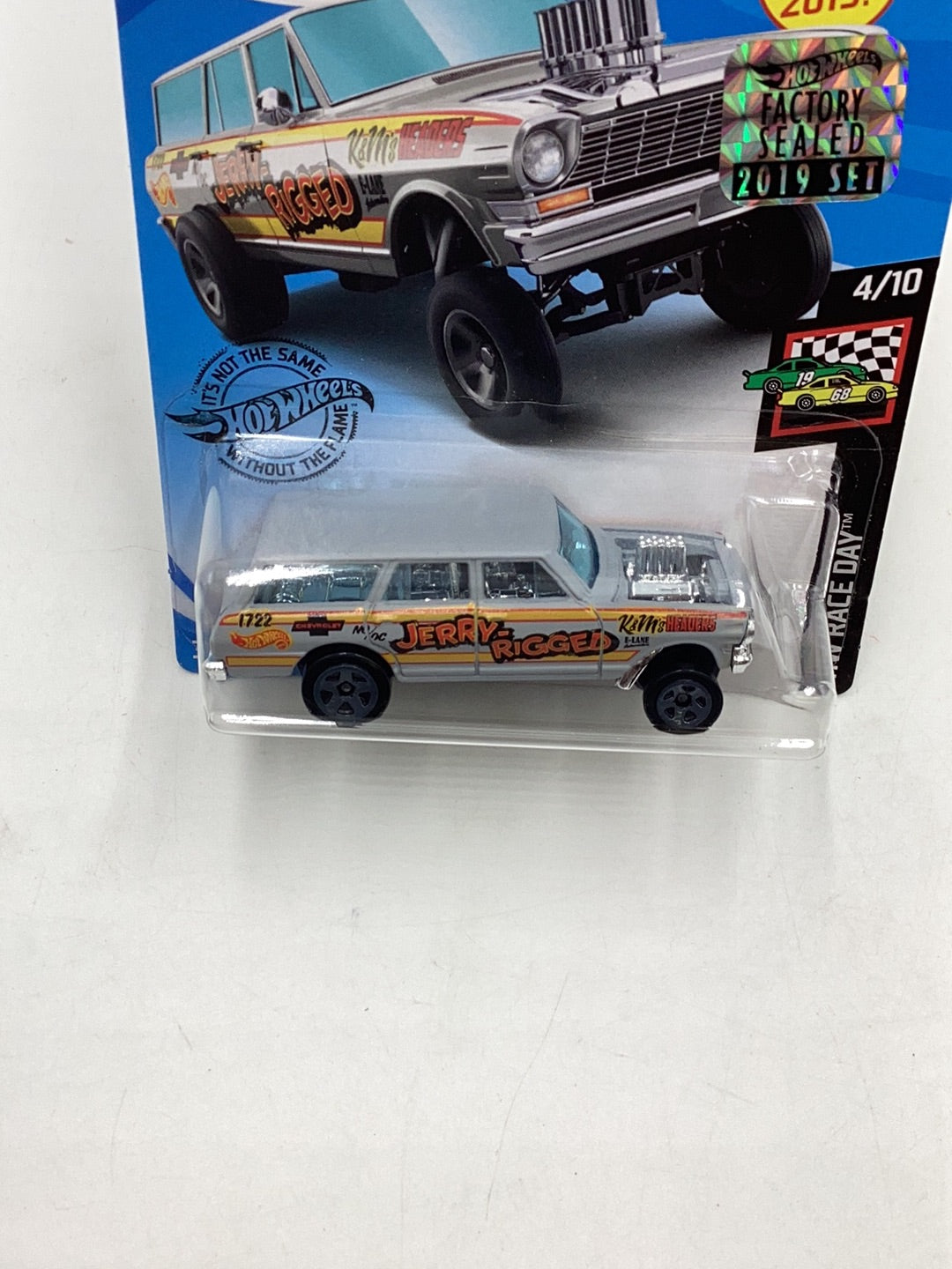 2019 Hot wheels #198 64 Nova Wagon Gasser grey Factory sealed 11D