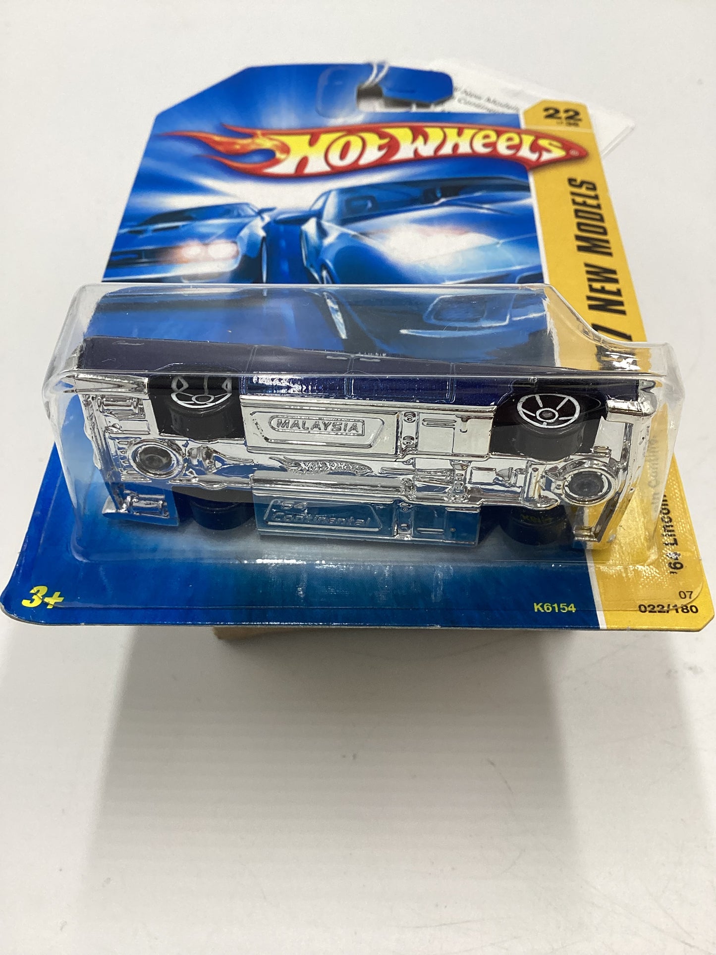 2007 Hot Wheels New Models #22 64 Lincoln Continental Dark Blue 47F