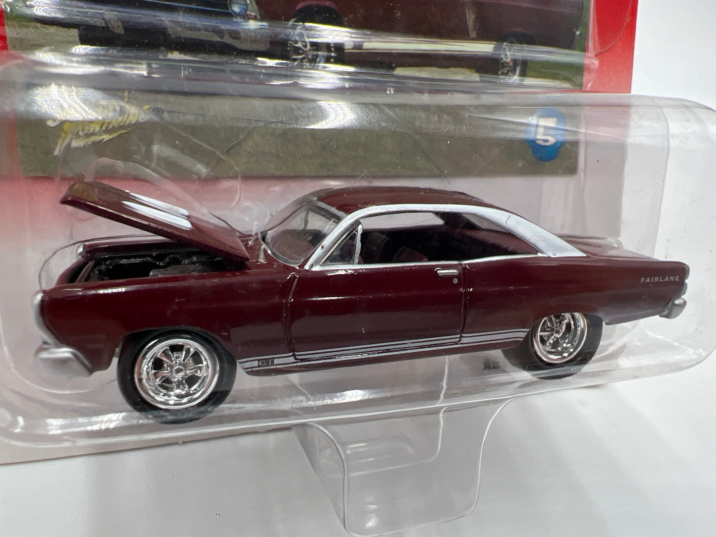 Johnny Lightning Muscle Cars USA #5 1967 Ford Fairlane GT Burgundy 218C