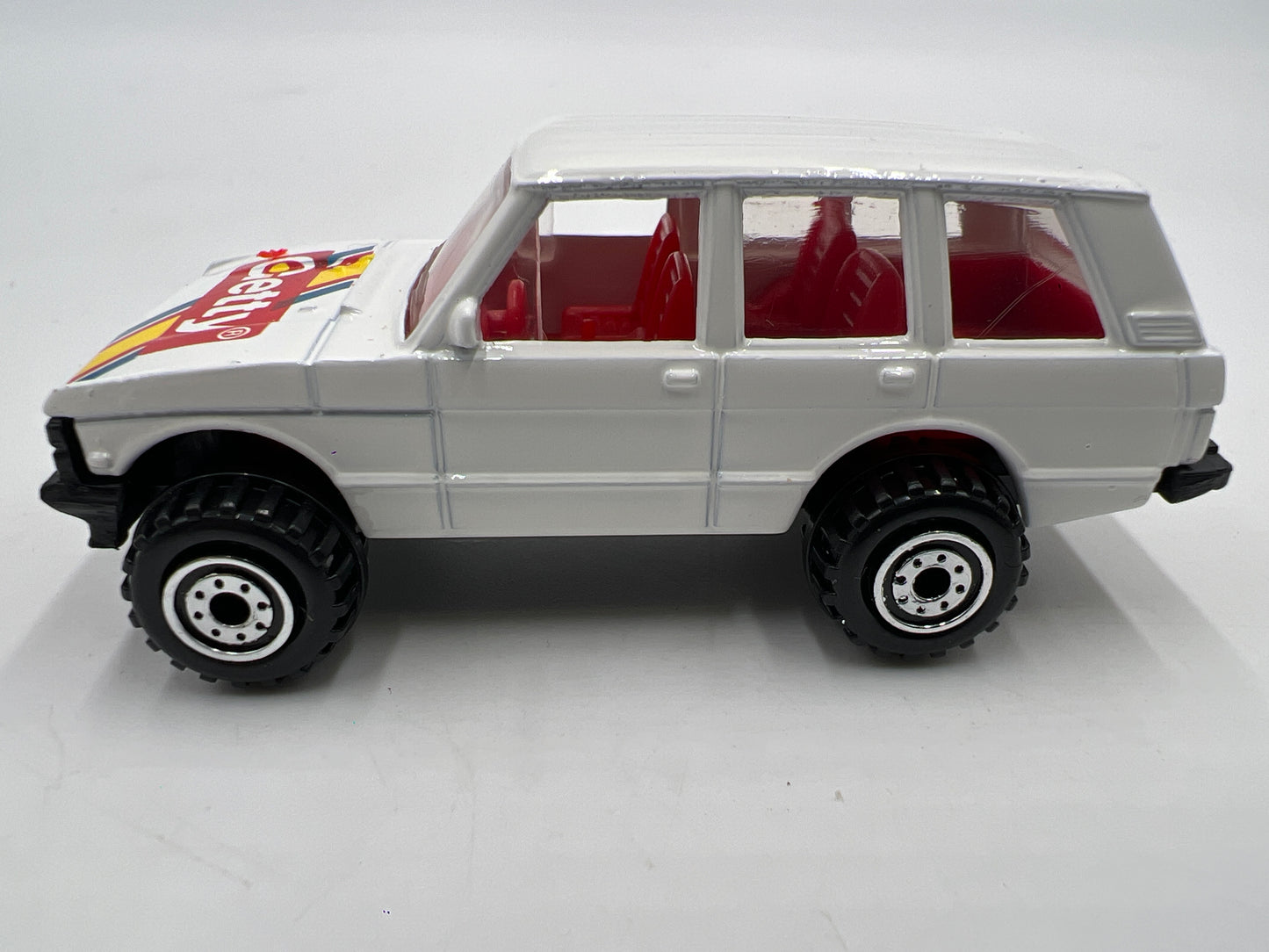 Hot Wheels 1991 Getty Promo Land Rover Range Rover White Loose