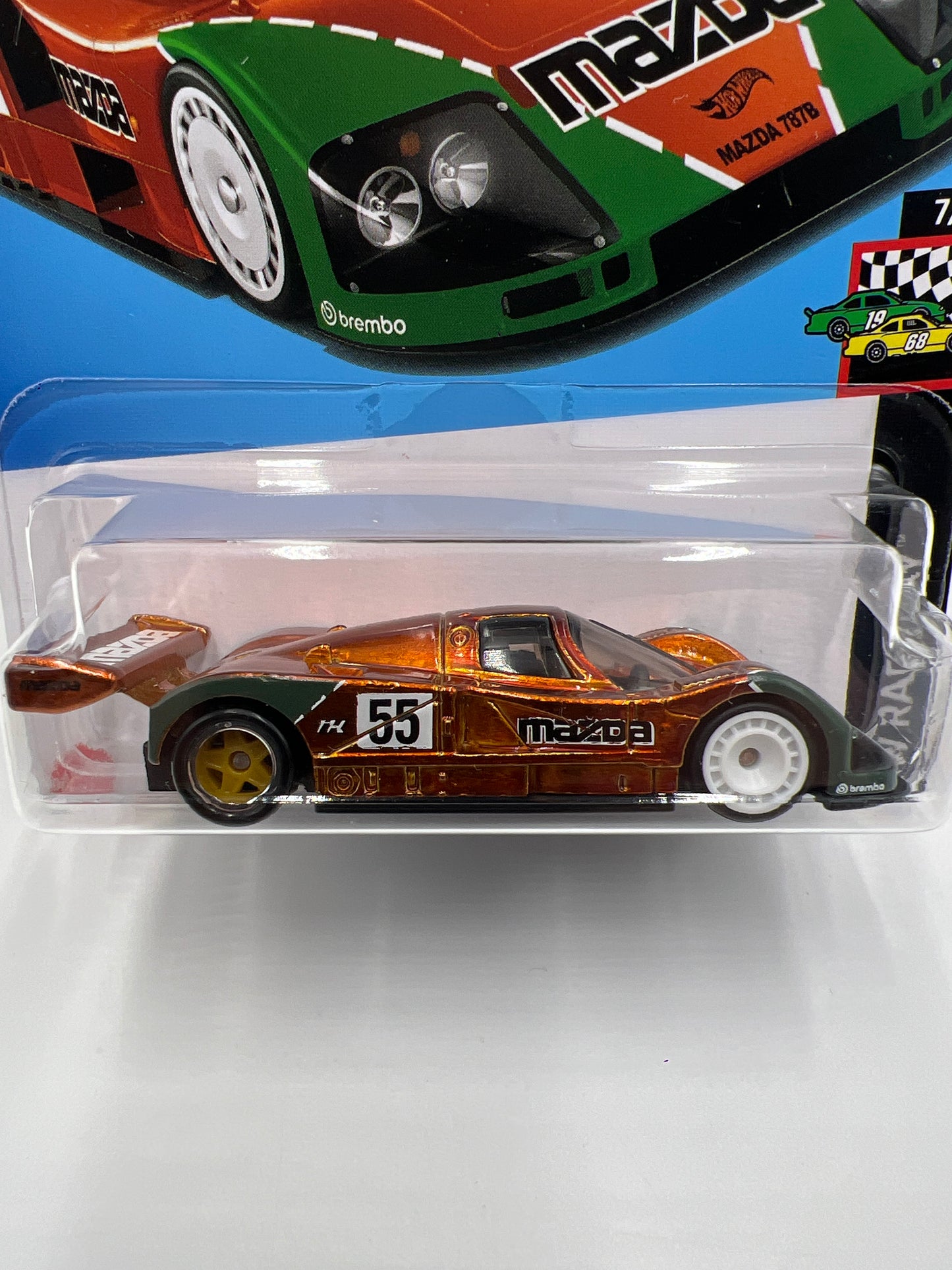 2024 Hot Wheels Super Treasure Hunt #144 Mazda 787B Orange W/Protector