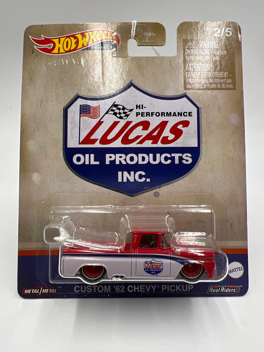 Hot Wheels Car Culture Vintage Oil #2 Lucas Oil Custom 62 Chevy Pickup 259A
