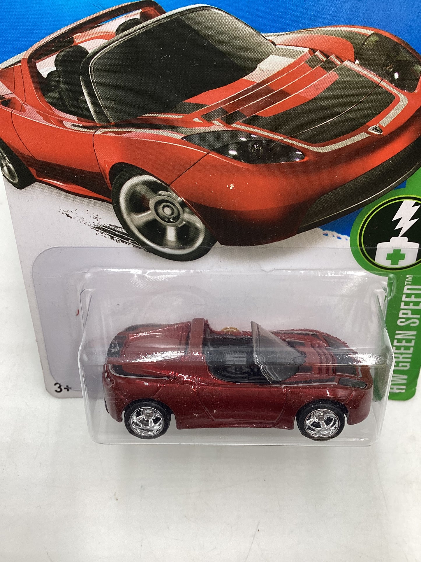 2016 Hot Wheels Super treasure hunt #241 Tesla Roadster W/ Protector STH