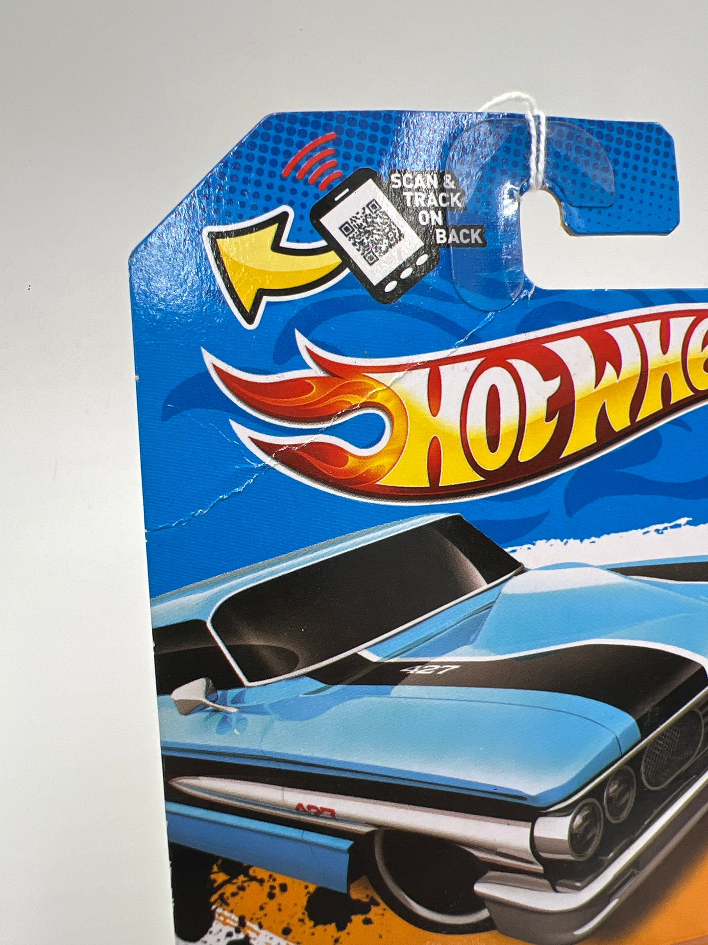 2012 Hot Wheels Muscle Mania Ford #113 Custom 64 Galaxie 500 Blue Bad Card 21D