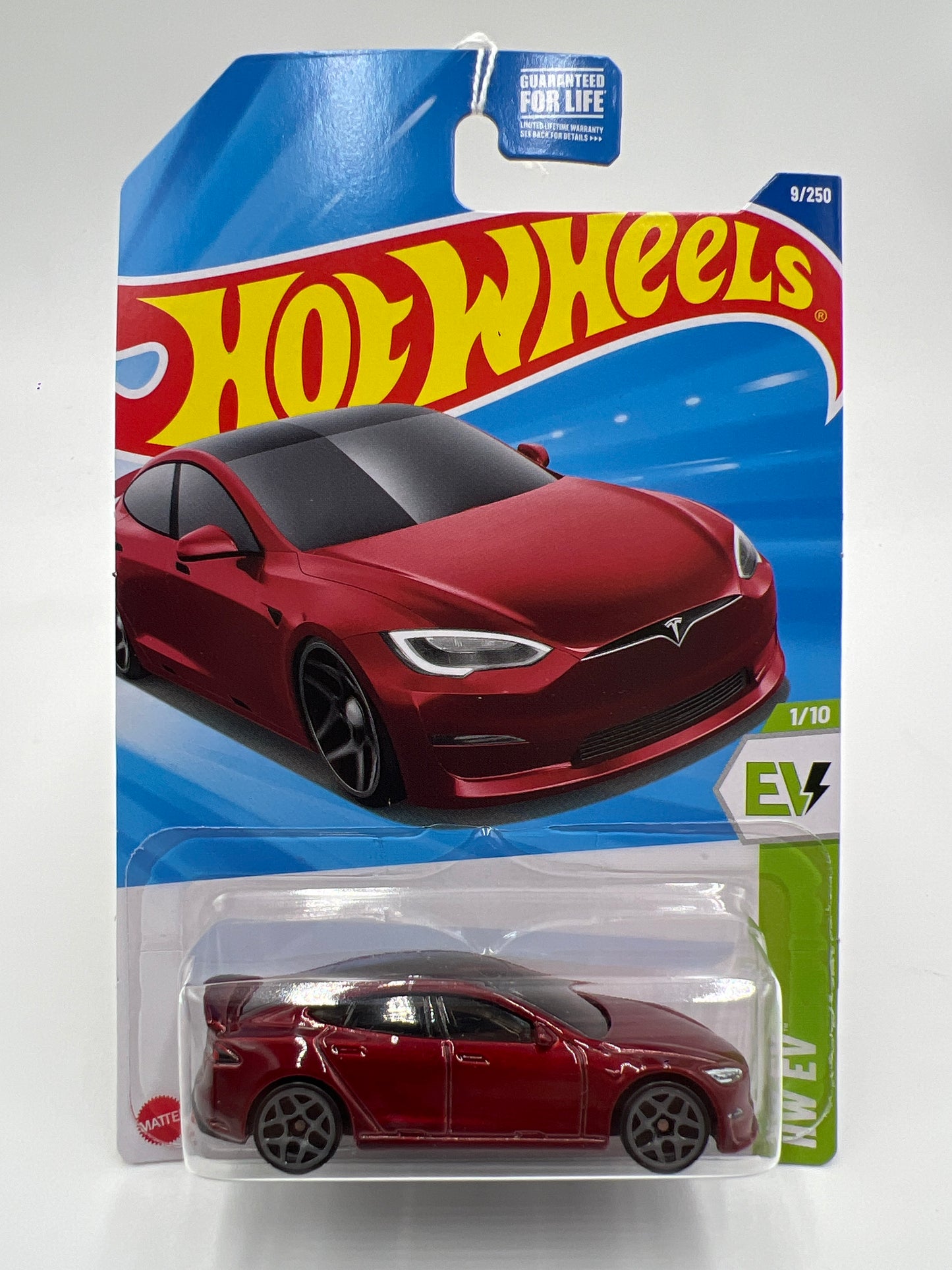 2025 Hot Wheels B Case #9 Tesla Model S Plaid Red