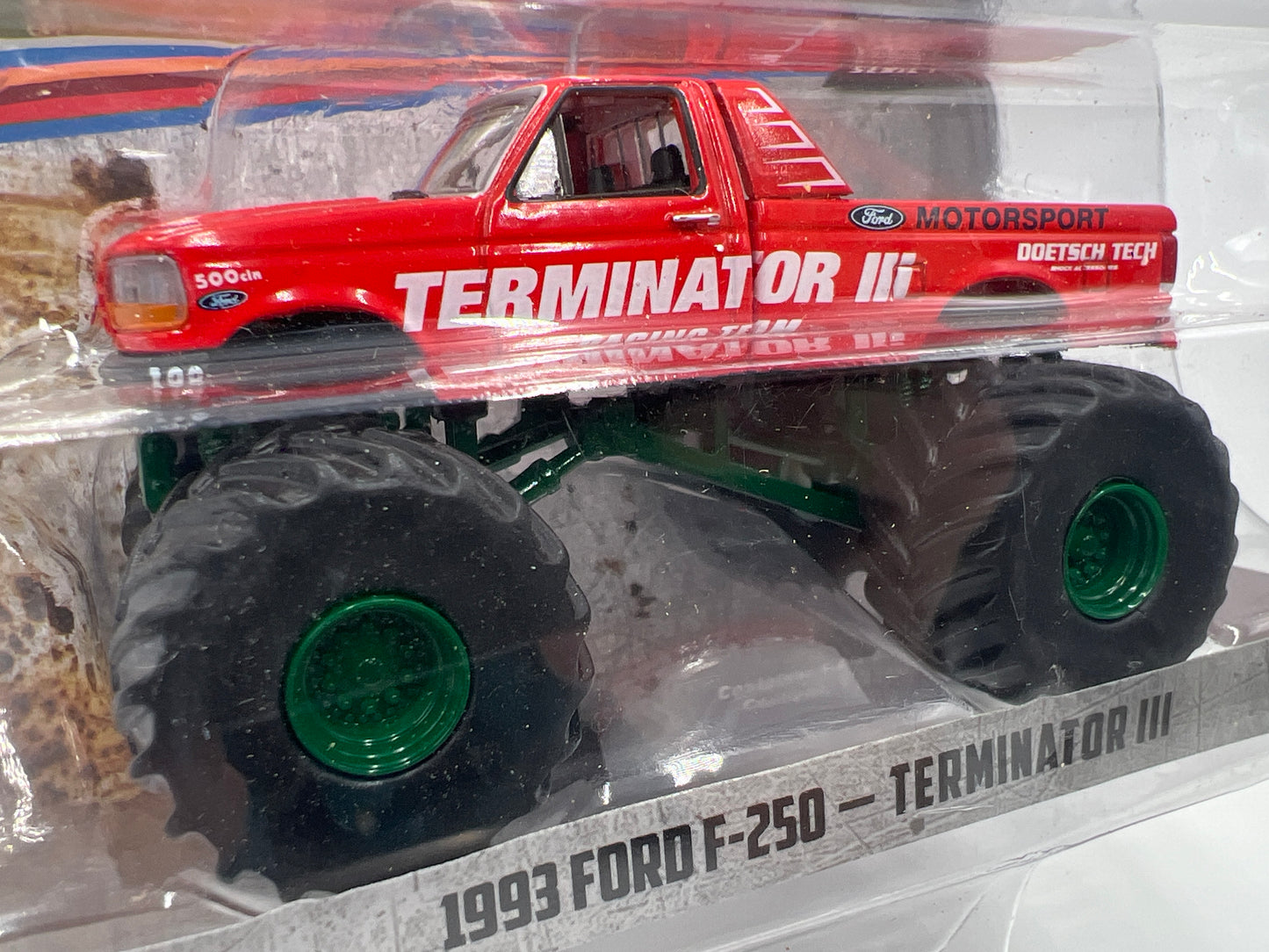 Greenlight Kings of Crunch Series 7 CHASE 1993 Ford F-250 Terminator III Red