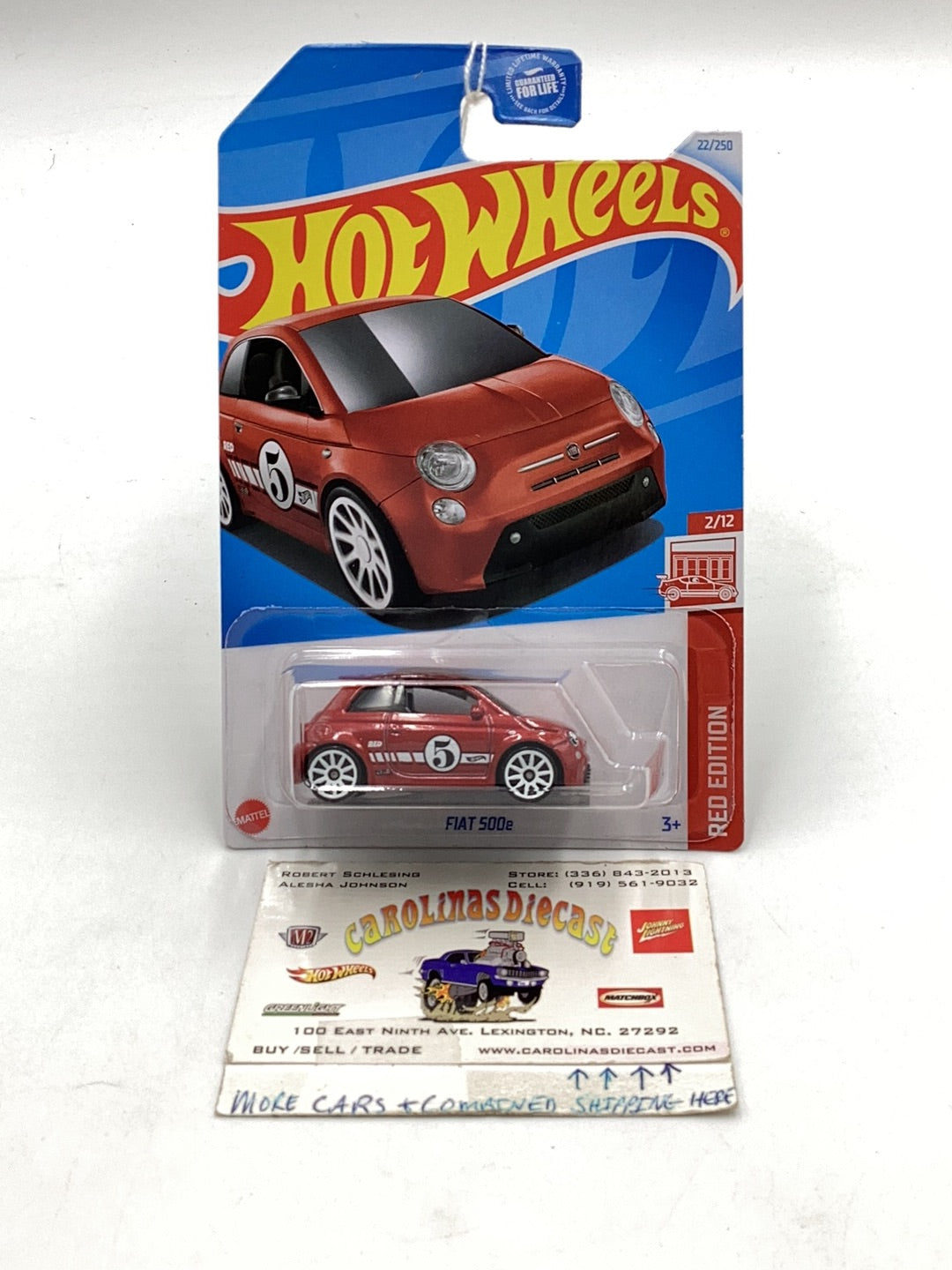 Hot Wheels Target Red #22 Fiat 500e