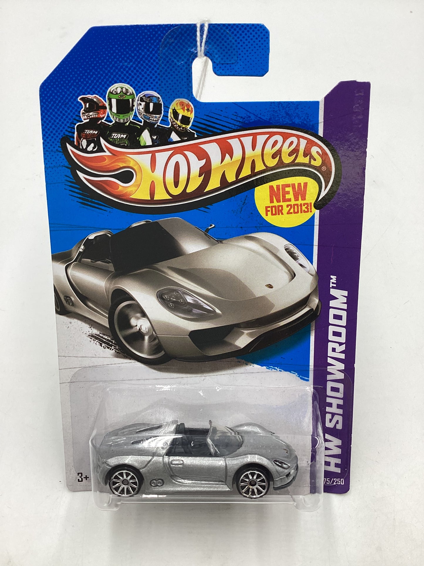 2013 Hot Wheels Showroom #175 Porsche 918 Spyder Silver 99E