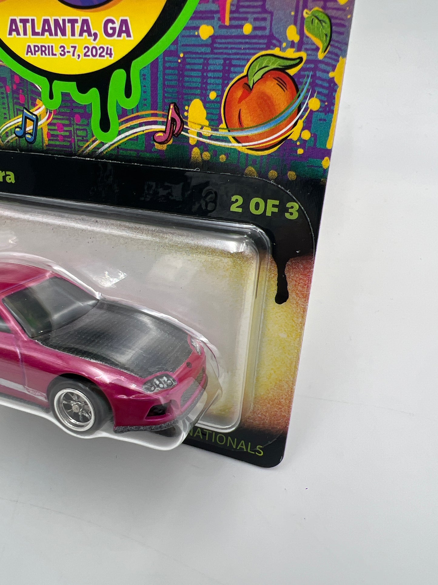 2024 Hot Wheels 24th Annual Collector Nationals #4738/6200 Toyota Supra Pink W/Protector
