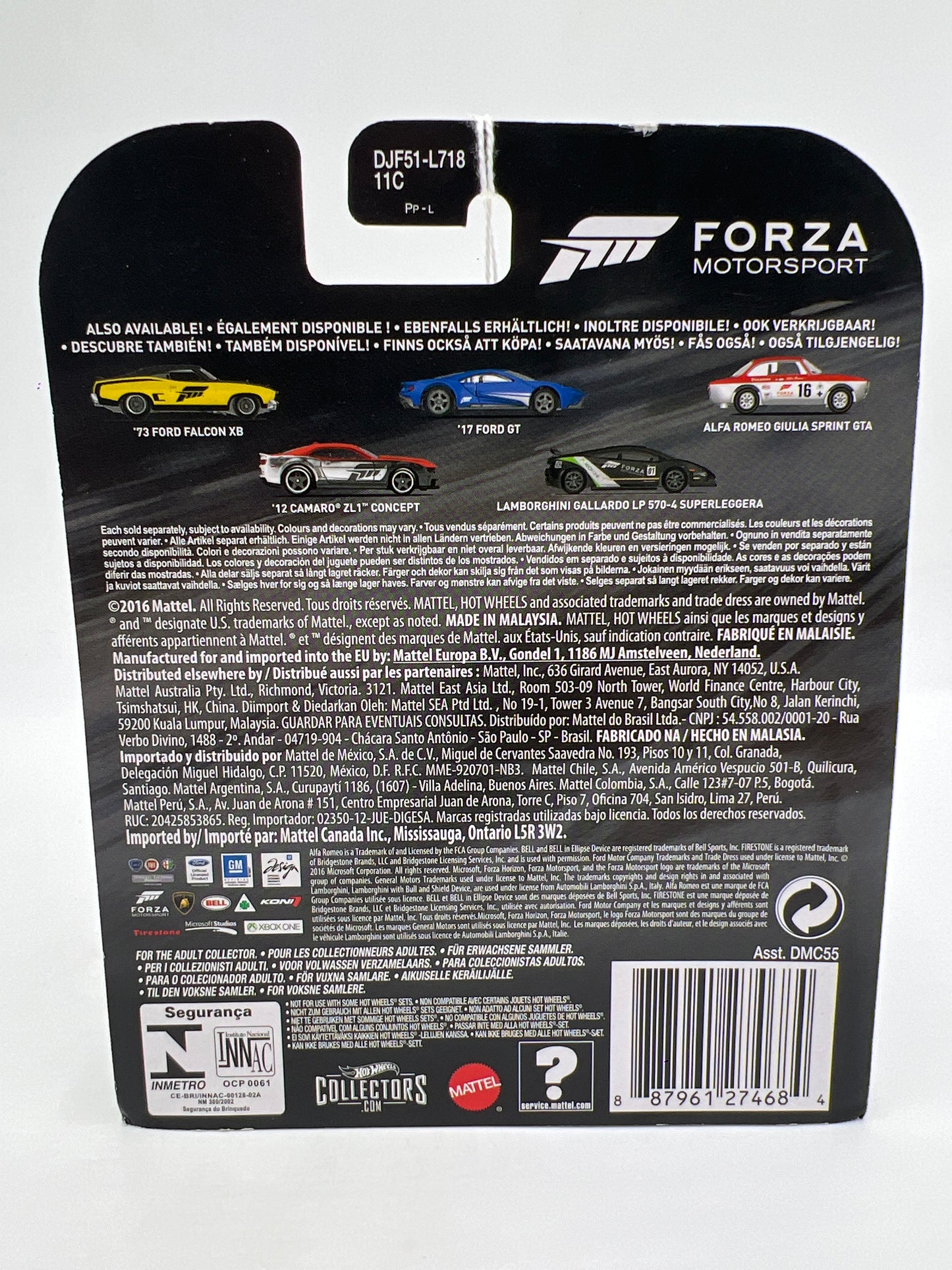Hot Wheels Retro Entertainment Forza Motorsport #3 Alfa Romeo Giulia Sprint GTA Red/White 244E