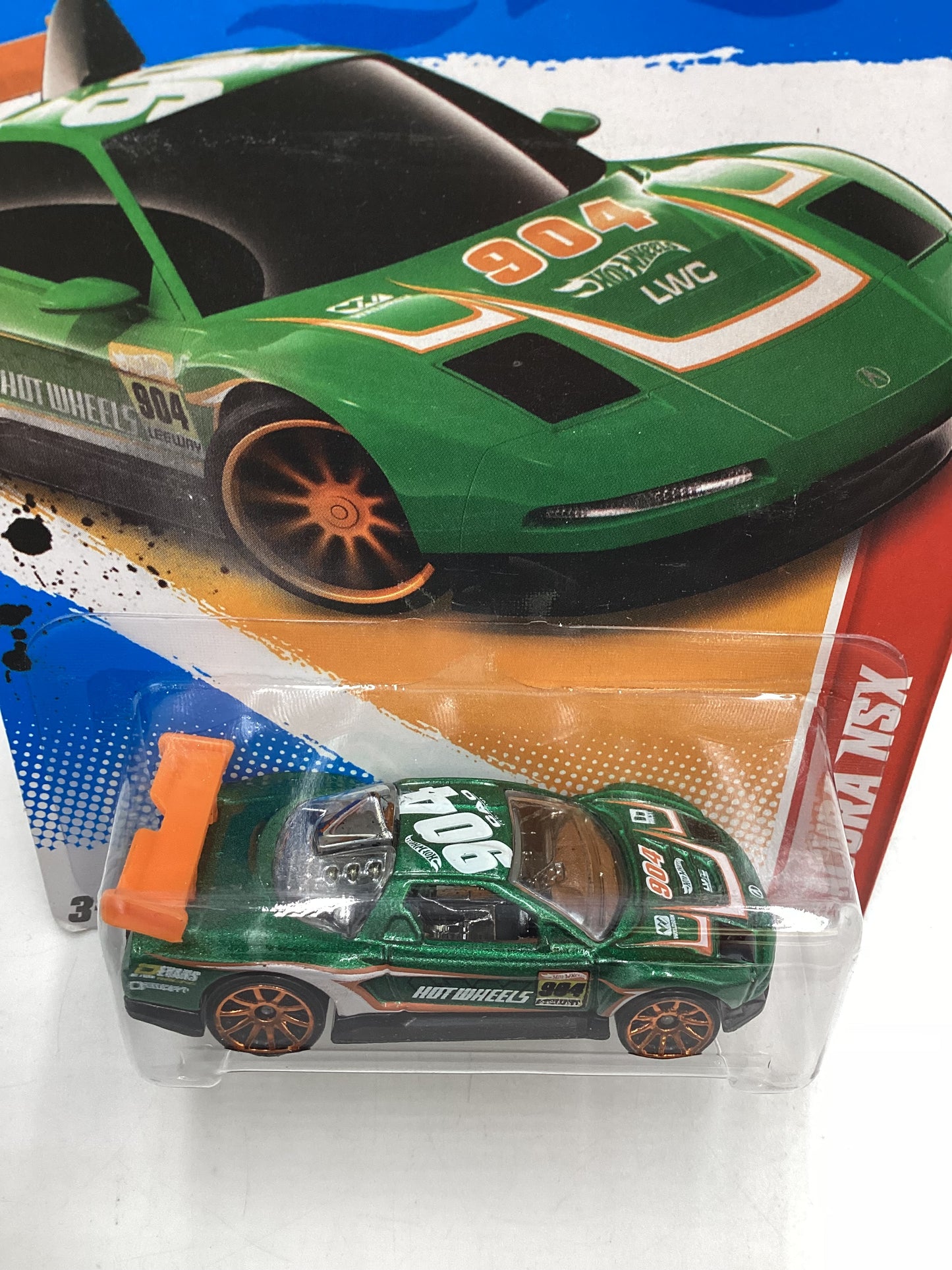 2012 Hot Wheels Thrill Racers - Race Course #181 Acura NSX Green 105A