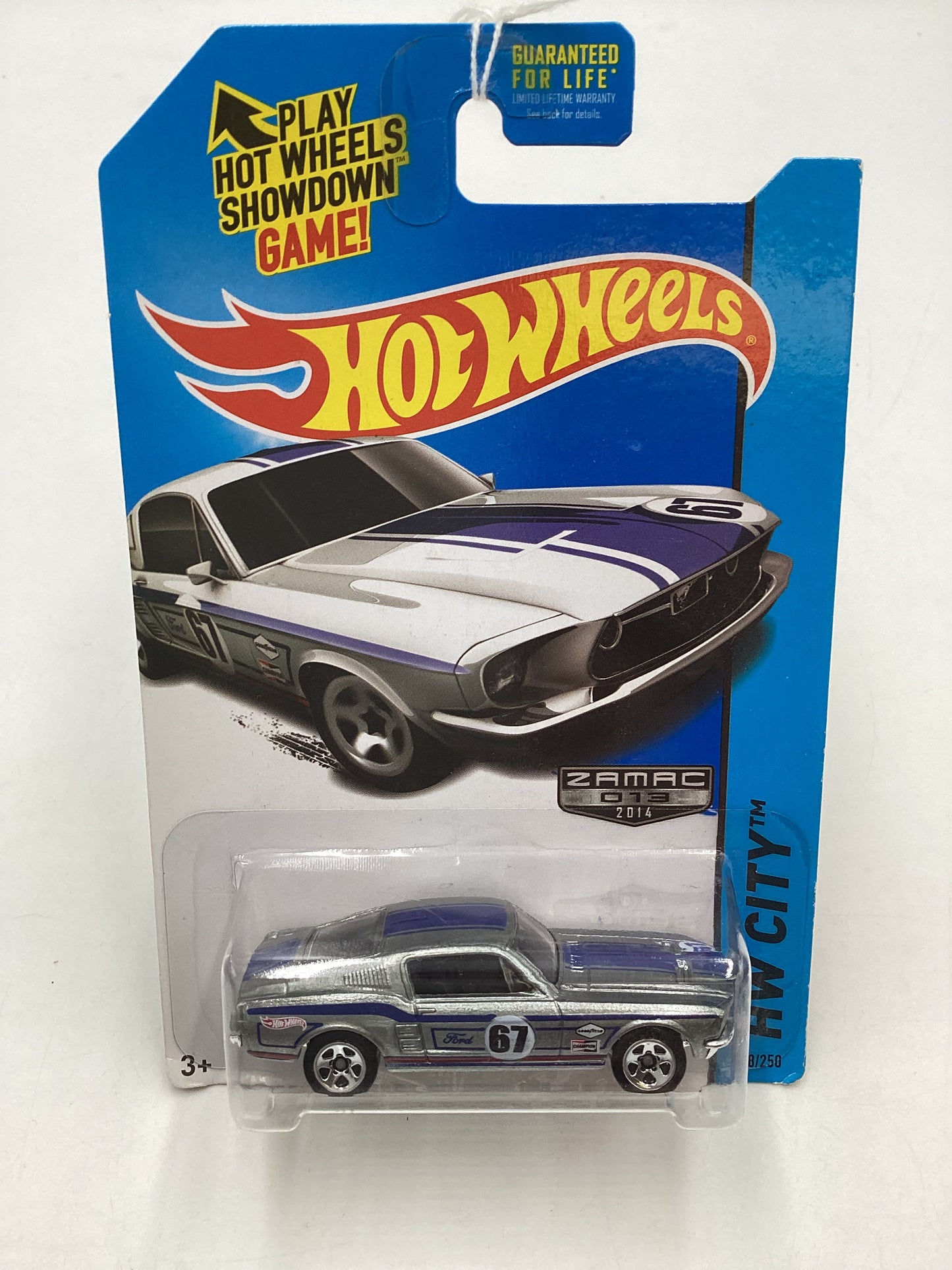 2014 Hot Wheels #098 Zamac 67 Custom Mustang 143C