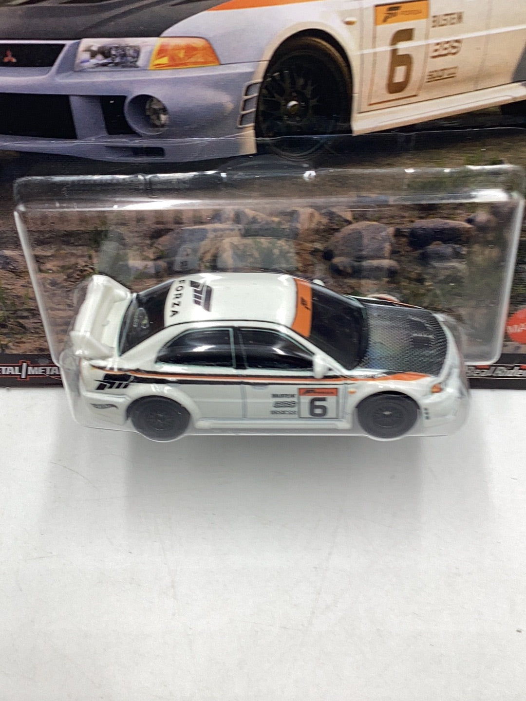 Hot wheels pop culture Forza Horizon 5 Mitsubishi Lancer Evolution VI Cracked Blister 245H