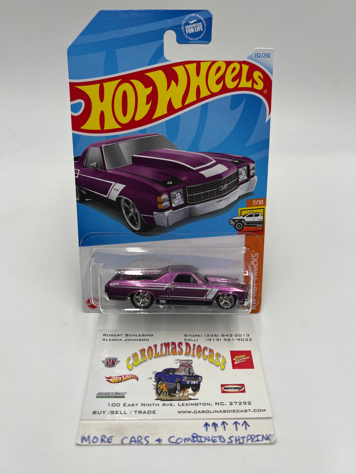 2024 Hot Wheels F Case Super Treasure Hunt #132 72 El Camino Purple W/Protector #2
