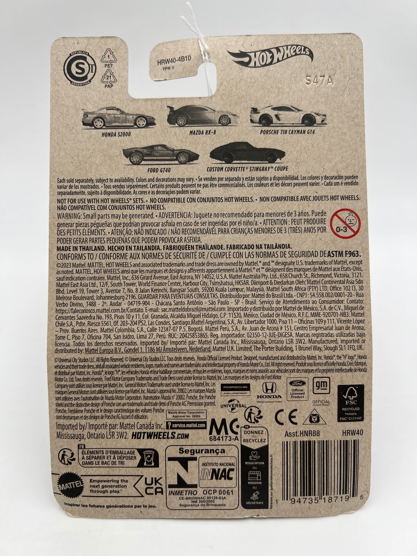 2024 Hot Wheels Fast and Furious Women of Fast #5 Custom Corvette Stingray Coupe Red 70A