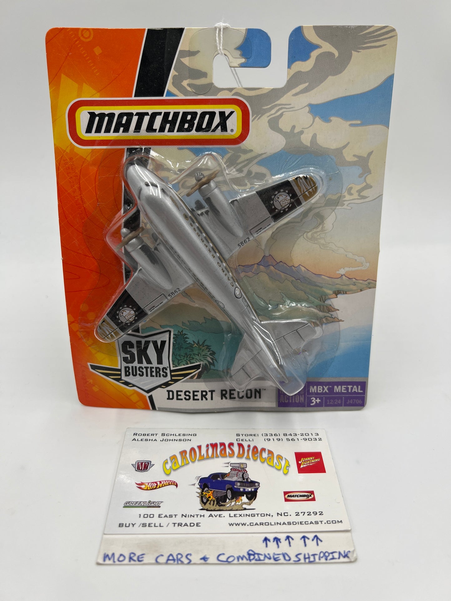 Matchbox Sky Busters MBX Metal #12 Desert Recon Silver