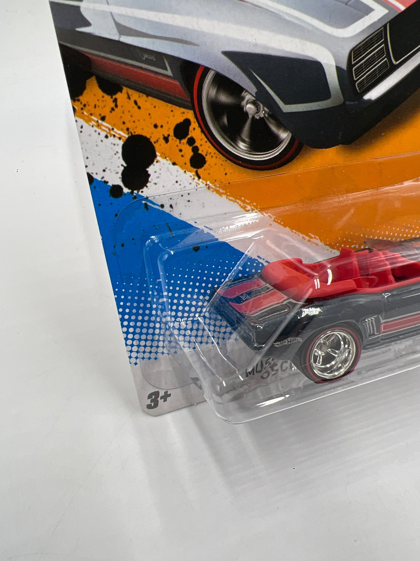2012 Hot Wheels Super Treasure Hunt #108 69 Camaro Convertible W/Protector